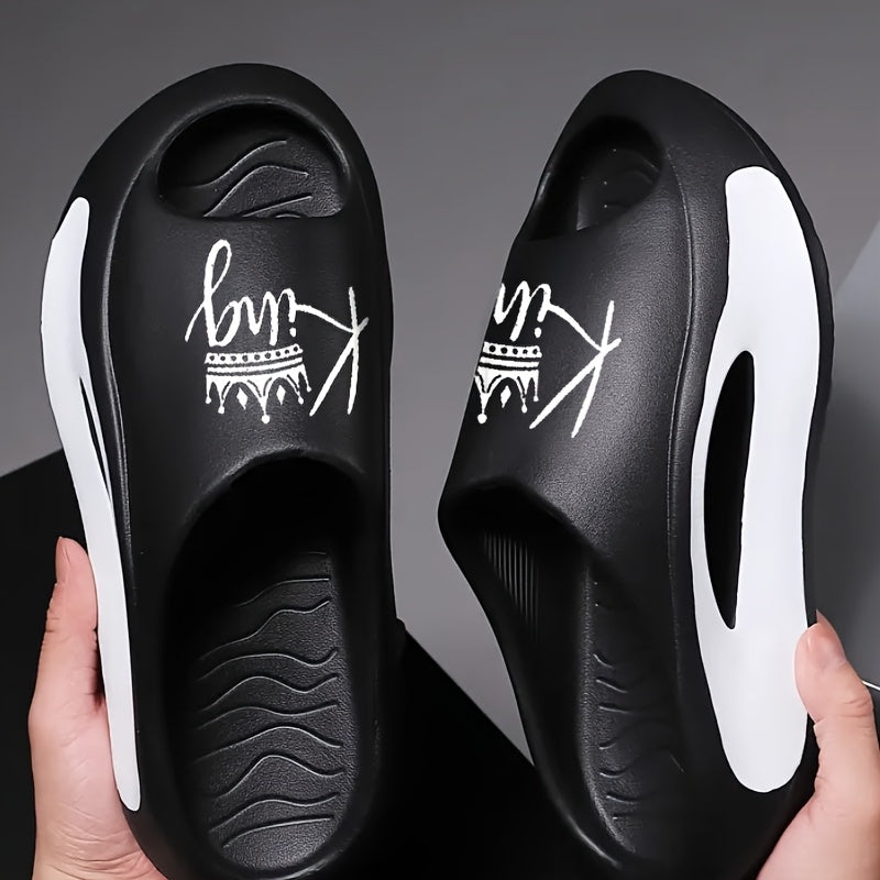 Non-Slip EVA VMI Men's Slides – Arch Support Open-Toe Sports Sandals