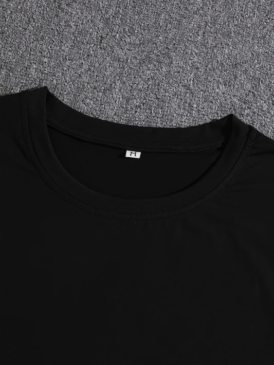 Simple Casual Men's Letter Short Sleeve T-shirt