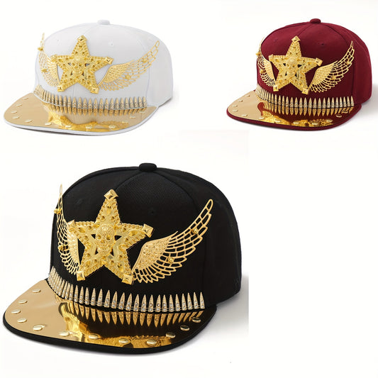 Hip Hop Punk Riveted Baseball Cap – Unisex Streetwear Statement