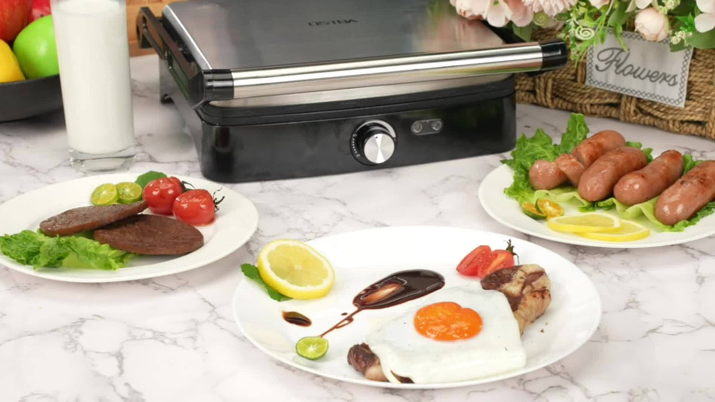 YASHE 4-Slice Panini Press Grill