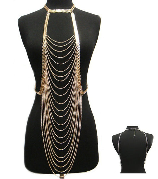 Elegant Body Chain Jewelry – Long Necklace