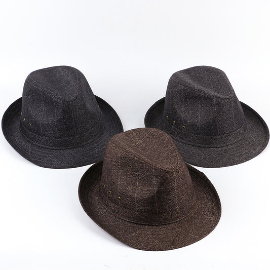 Middle-aged And Elderly Men Fedora Hat Thickened