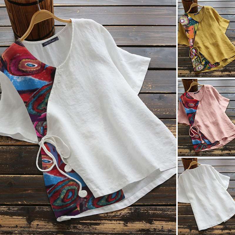 Breeze Into Summer Style ā Casual Printed Shirt Tops