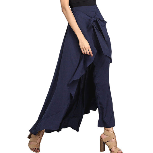 Women's Casual Ruffle Drawstring Pants