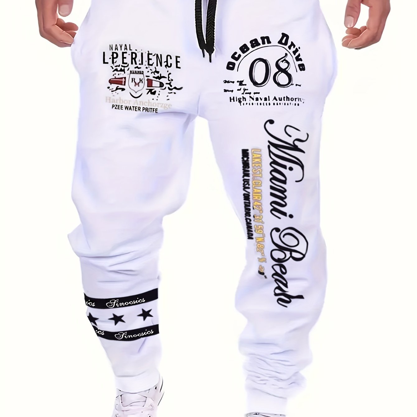 Men's Casual Cuffed Drawstring Sweatpants