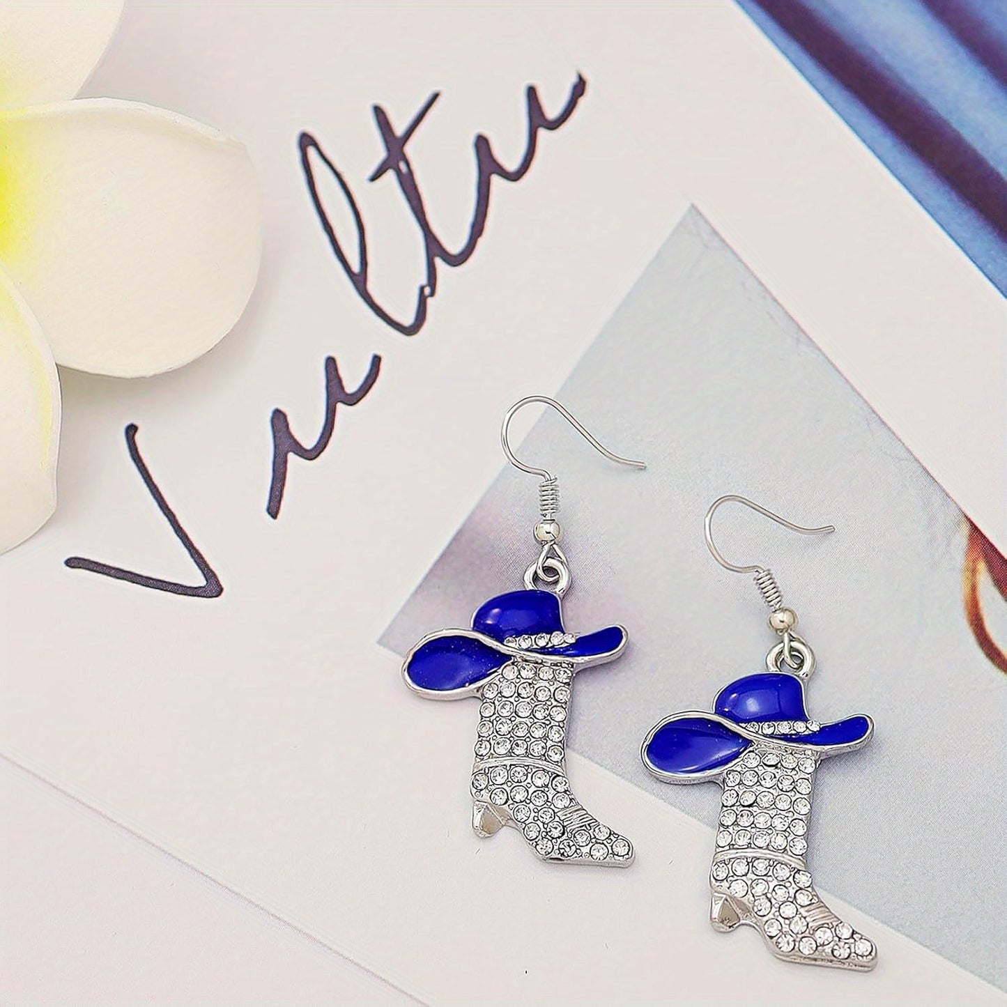 1 Pair Synthetic Zirconia Delicate Bohemian Multi-Color Champagne Golden Women’s Earrings