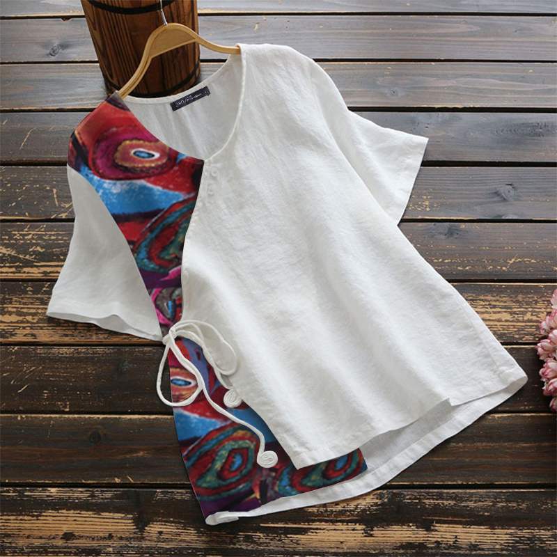 Breeze Into Summer Style ā Casual Printed Shirt Tops