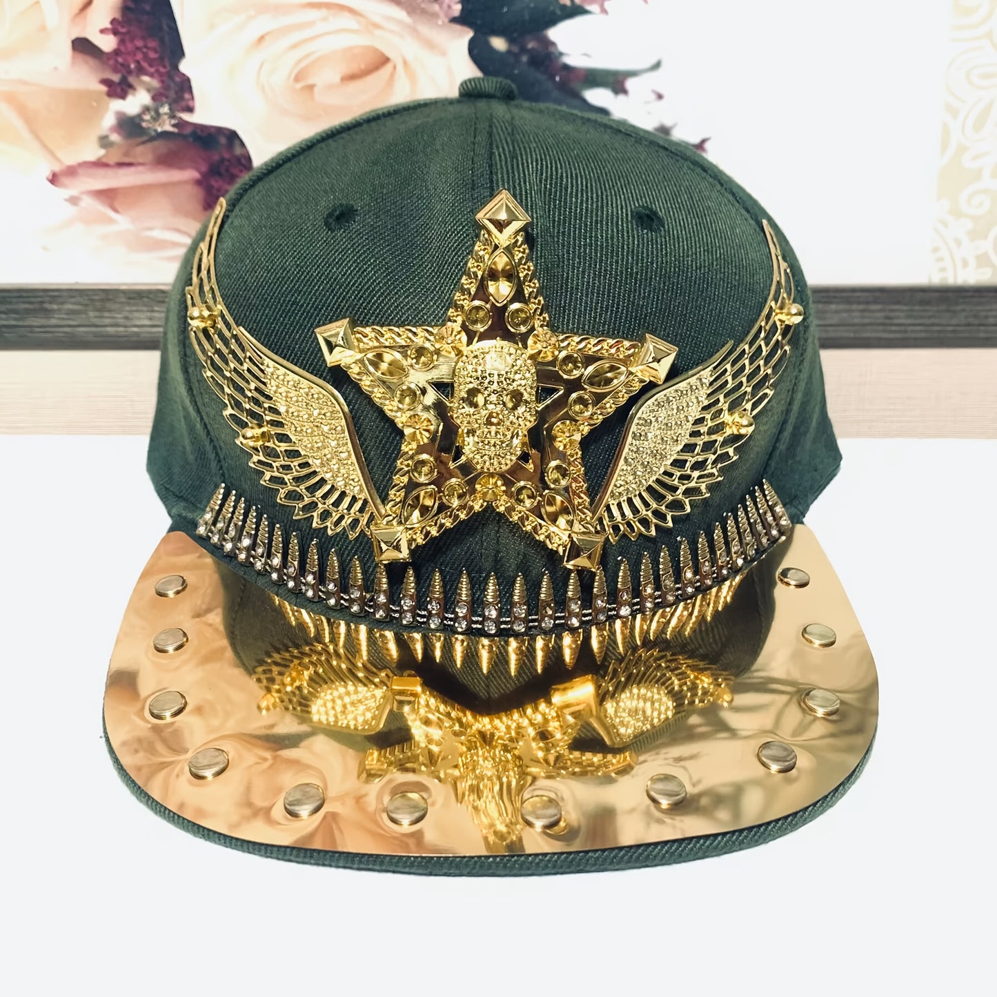 Hip Hop Punk Riveted Baseball Cap – Unisex Streetwear Statement
