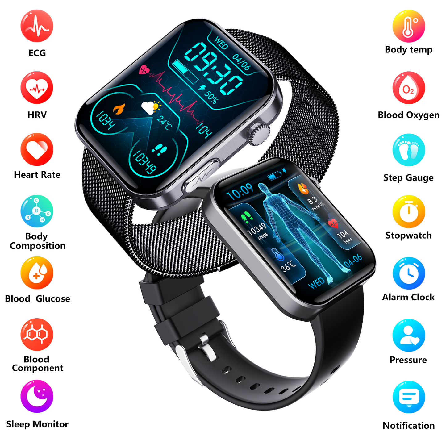 ECG Smart Watch – Your All-in-One Health Companion