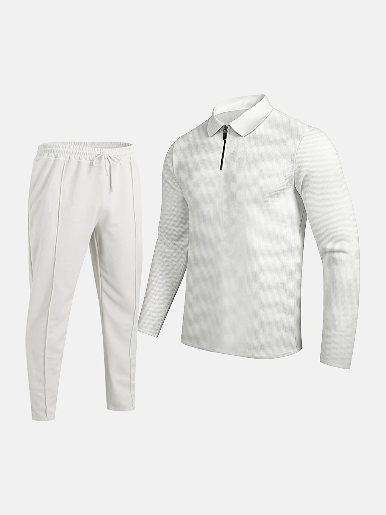 Men's Casual Polyester Sweatsuit Set
