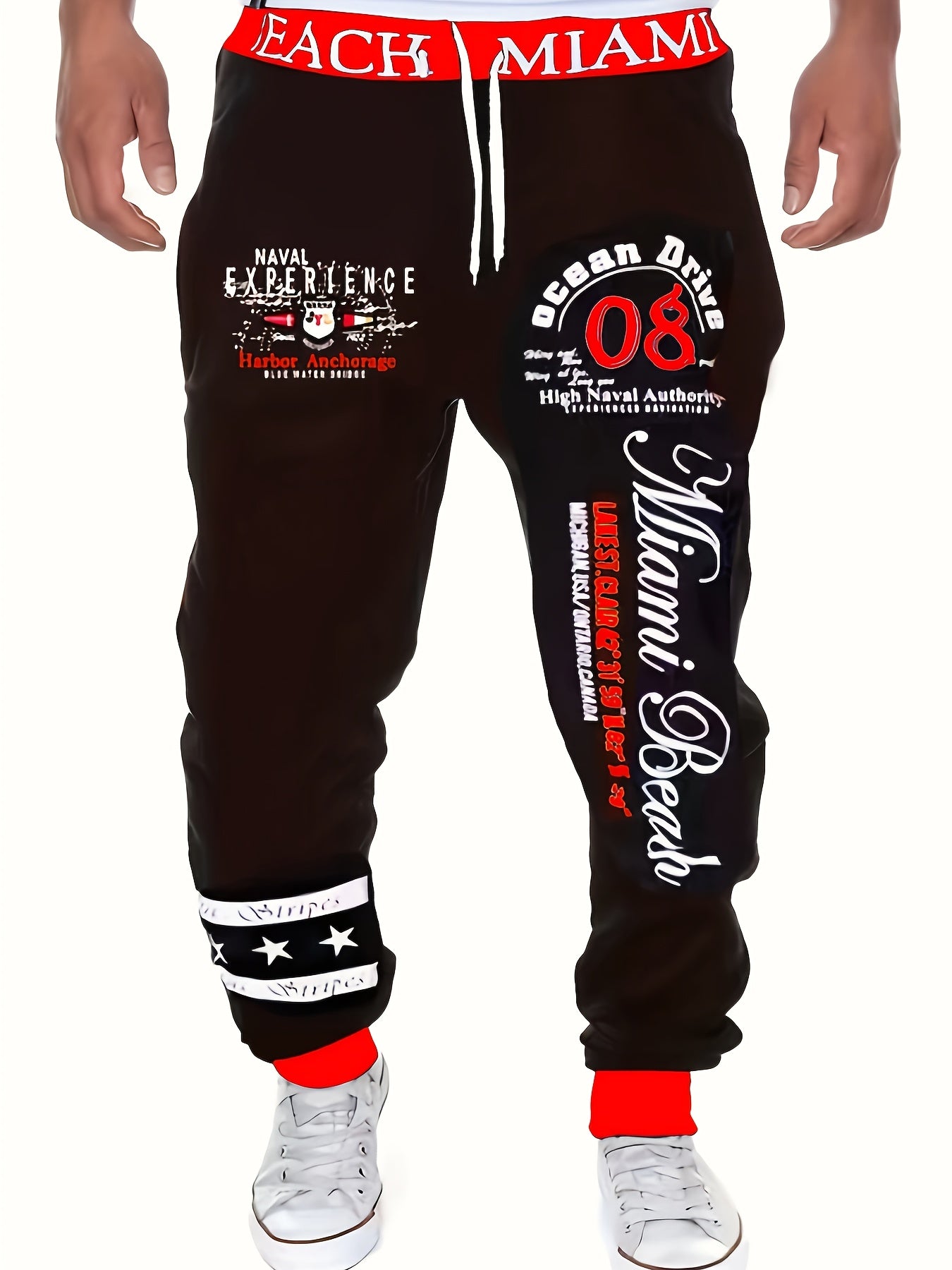 Men's Casual Cuffed Drawstring Sweatpants