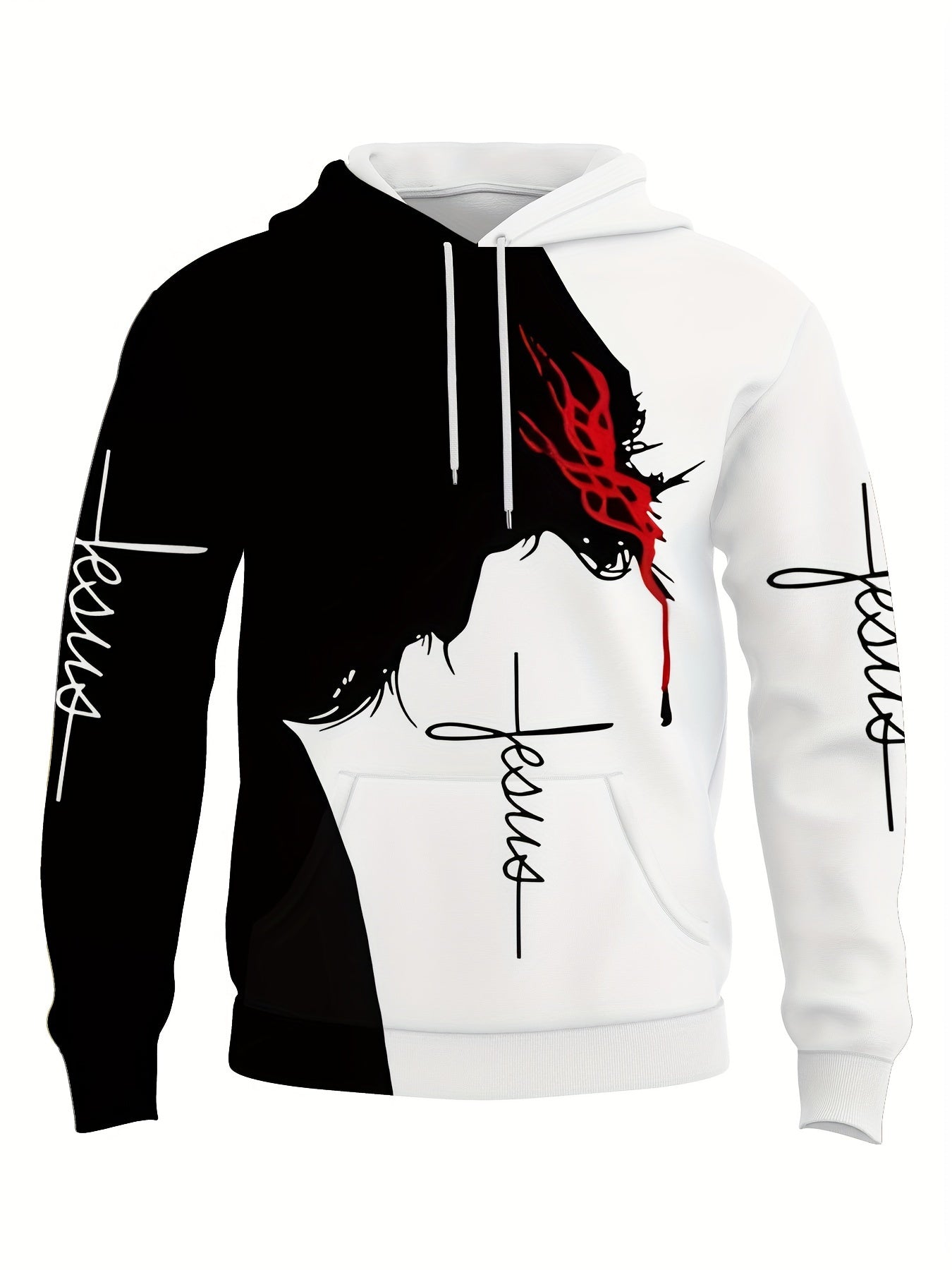 Men's 3D Printed Casual Sportswear Set – Hoodie & Joggers