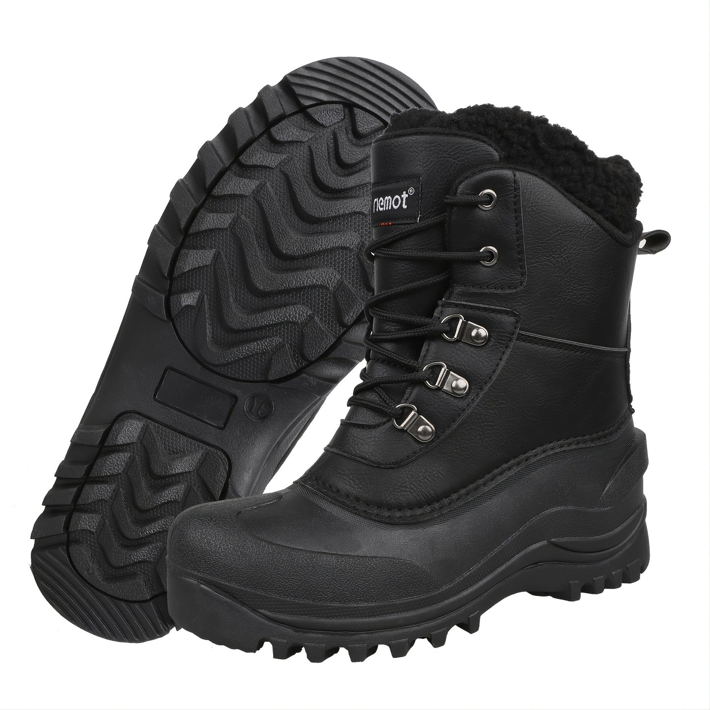 Riemot Men's High-Quality Snow Boots Durable