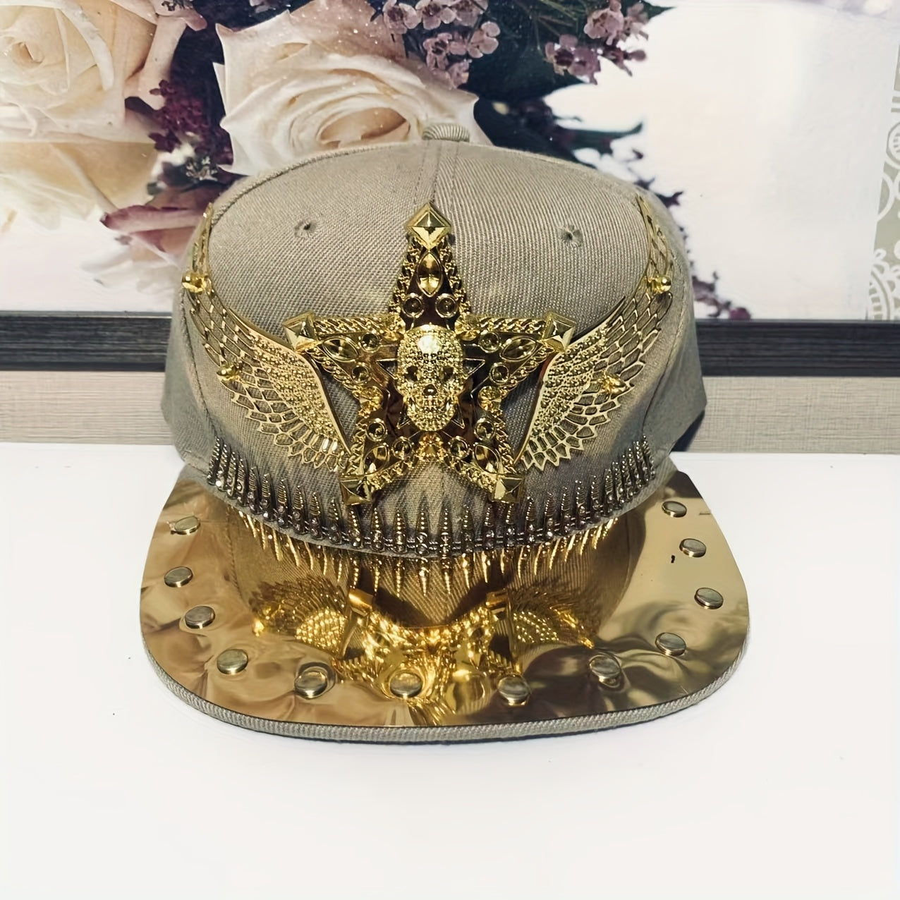 Hip Hop Punk Riveted Baseball Cap – Unisex Streetwear Statement