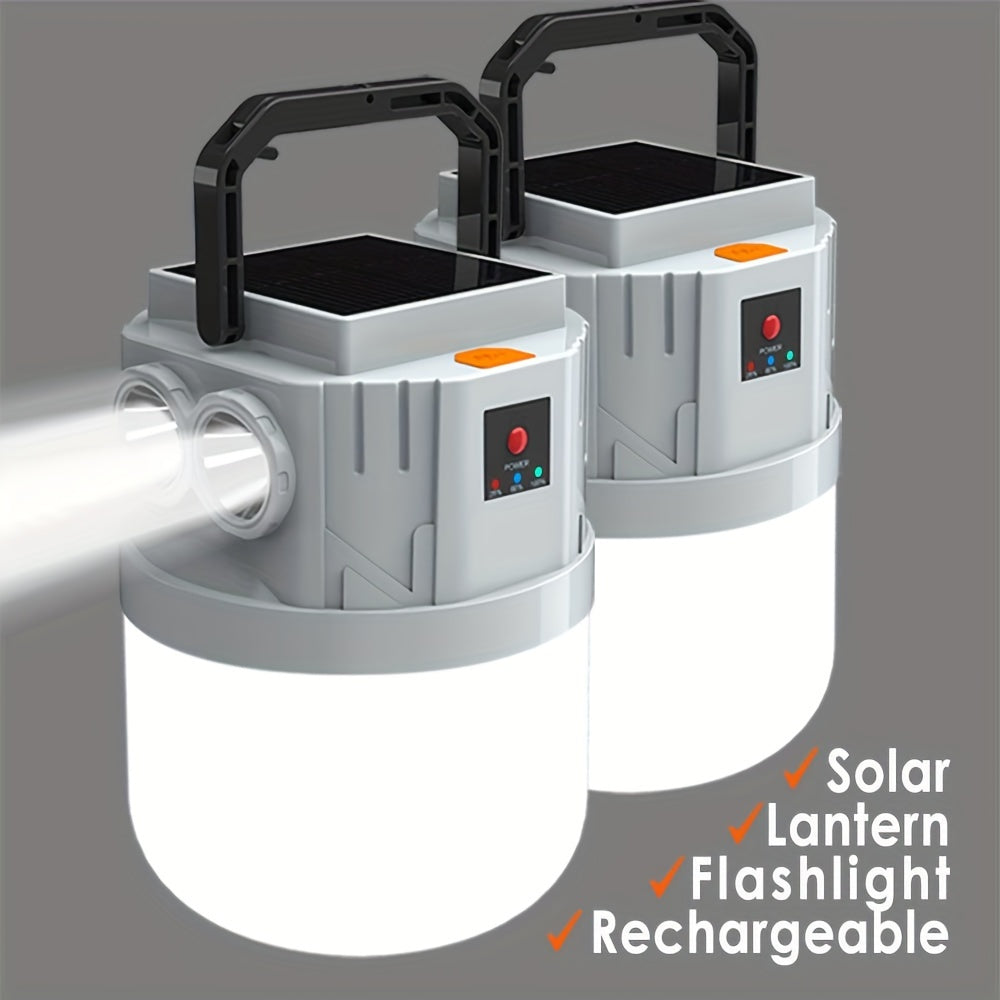2/4pcs Solar Lanterns – Portable LED Solar-Powered Lights for Outdoor & Emergency Us