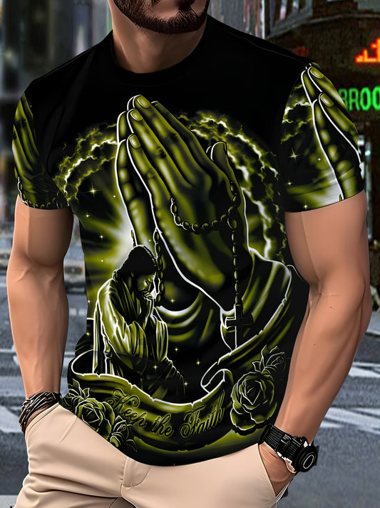 Men's Casual Crew Neck T-Shirt – Light Luxury Summer Essential