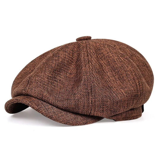 Men’s Octagonal Duckbill Hat – Lightweight Linen