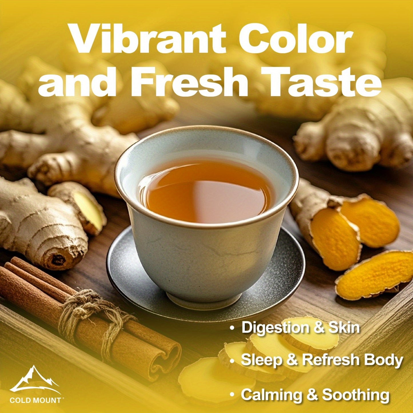 Delicious Turmeric Ginger Cinnamon Tea – 50 Bags