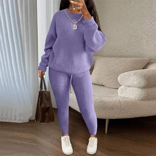 Cozy Pullover Sweater & Drawstring Pants Set