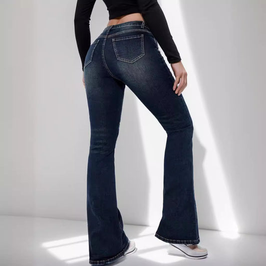 High Elastic Slim Jeans – European & American Women's Style