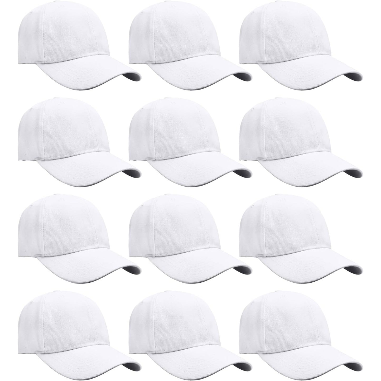12-pack of classic baseball caps