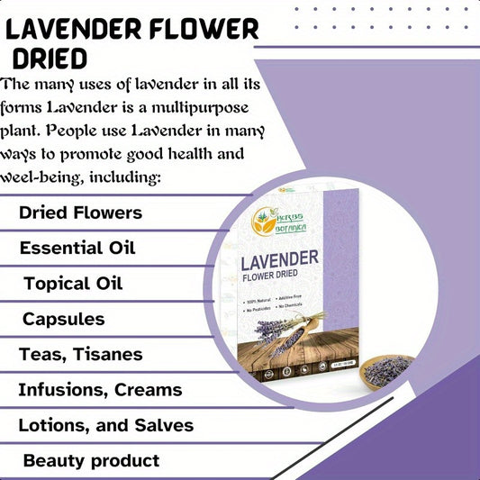 Herbs Botanica Dried Lavender Flower Buds – 3.5 oz