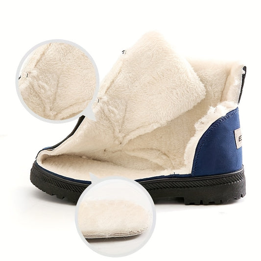 Slip-Resistant & Plush Lined Women's Winter Snow Boots – Black B