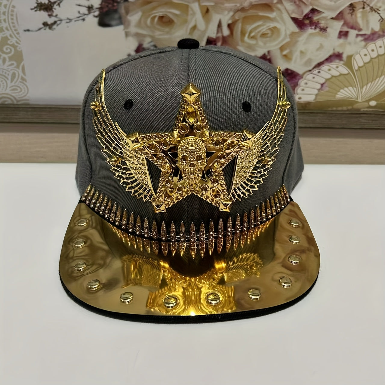 Hip Hop Punk Riveted Baseball Cap – Unisex Streetwear Statement