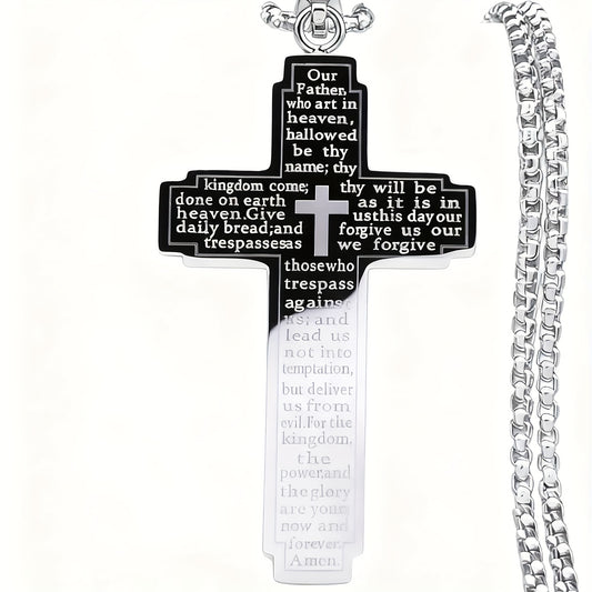 1pc Christian Cross Pendant Necklace