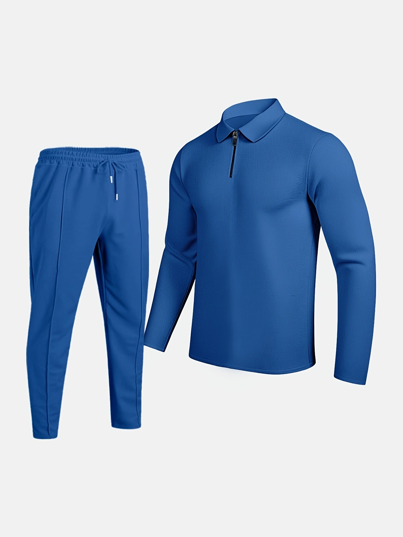 Men's Casual Polyester Sweatsuit Set