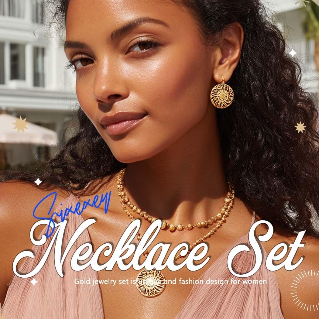 Sixexey Gold Rhinestone Jewelry Set Leaf Jewelry Prom Wedding Neck Jewelry for Women