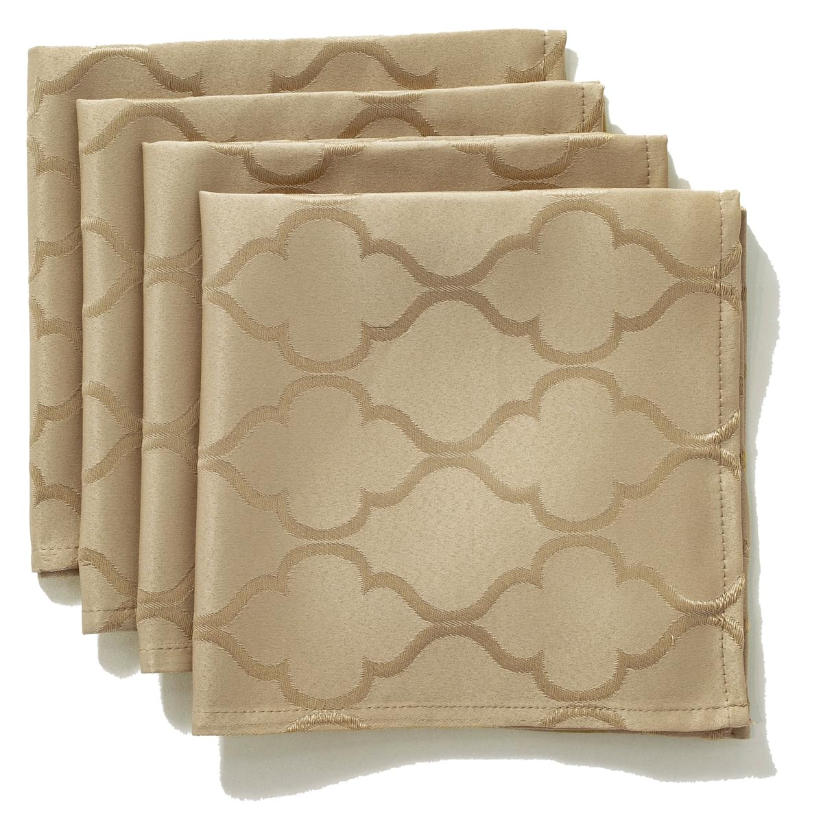 SASTYBALE Rust Jacquard Damask Tablecloth - 52x52 Inch Square (Fits 2-4 Seats) - Fall Thanksgiving Decor - Water Resistant, Wrinkle-Free Polyester Fabric, Rustic Harvest Dining Cover for Parties