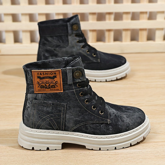 Zhenyuezu Men’s Casual Streetwear Ankle Boots