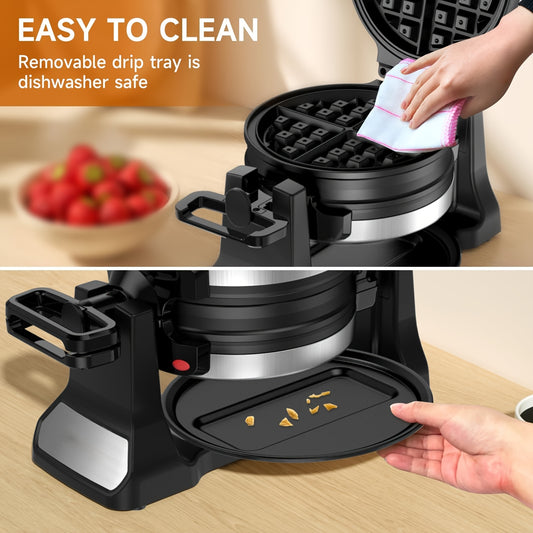 Double Belgian Waffle Maker