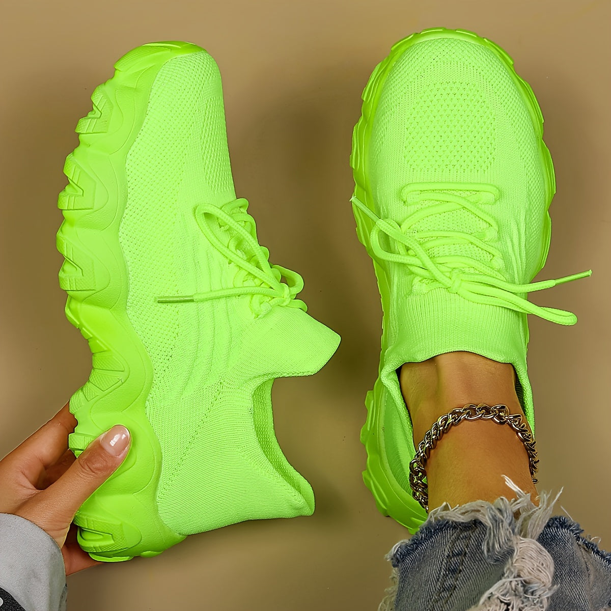 Women’s Casual Sports Sneakers – Striped Low-Top Slip-On Shoes