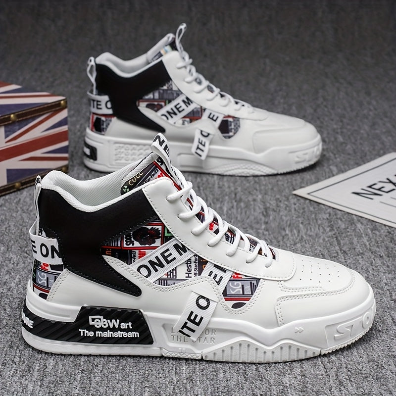 Men’s High-Top Skateboard Shoes – Trendy, Comfortable & Versatile