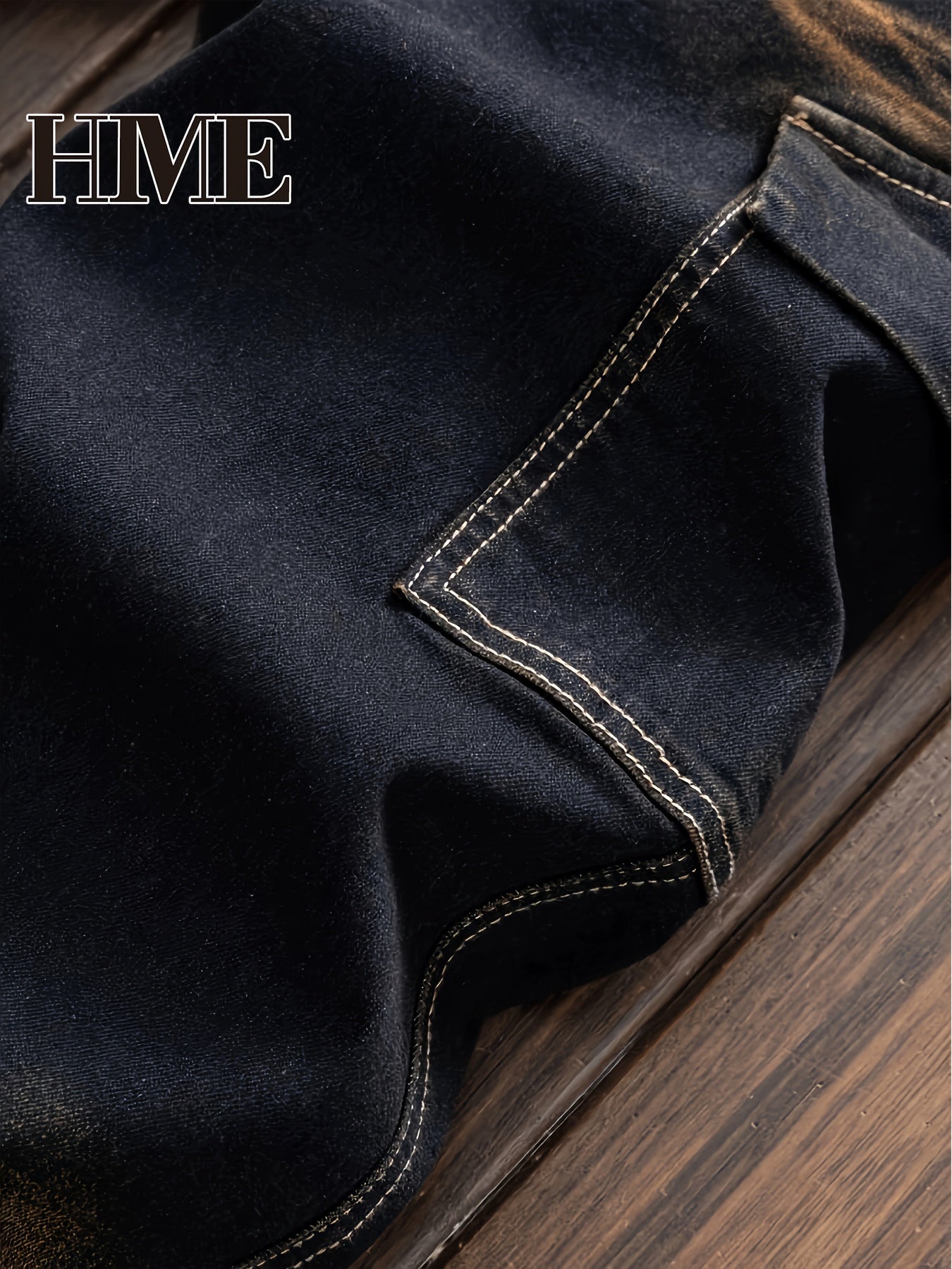 HME Men's Color-blocking & Patchwork Jeans