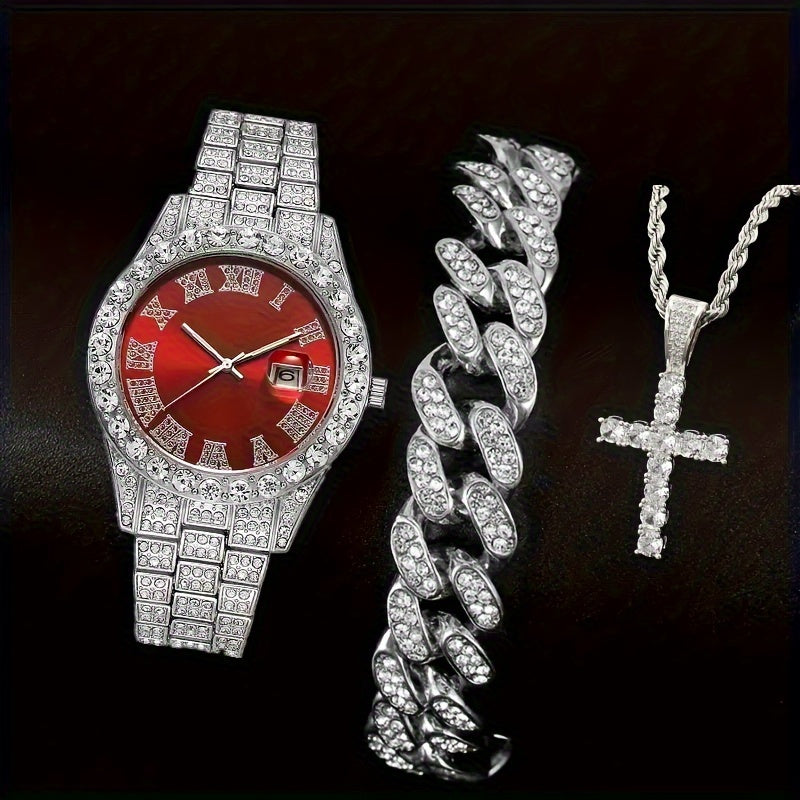 Mayer Migu Men's Watch & Accessories Set – 3 or 4 Piece Gift Collection