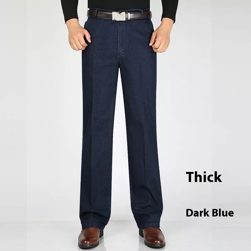 Men's High Waist Loose Casual Denim Jeans