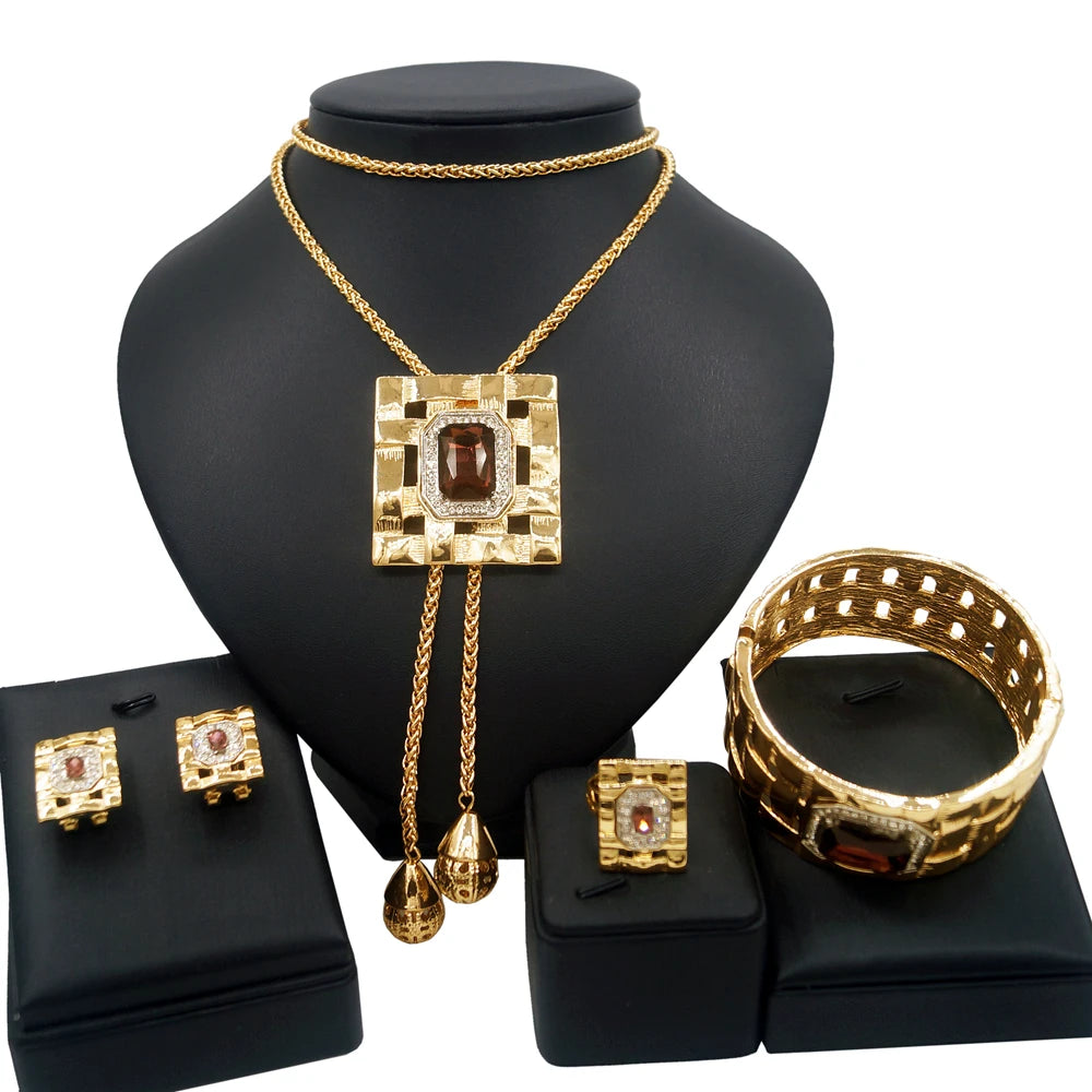 Jewelry Sets for Women – African Fashion Gemstone Bijoux