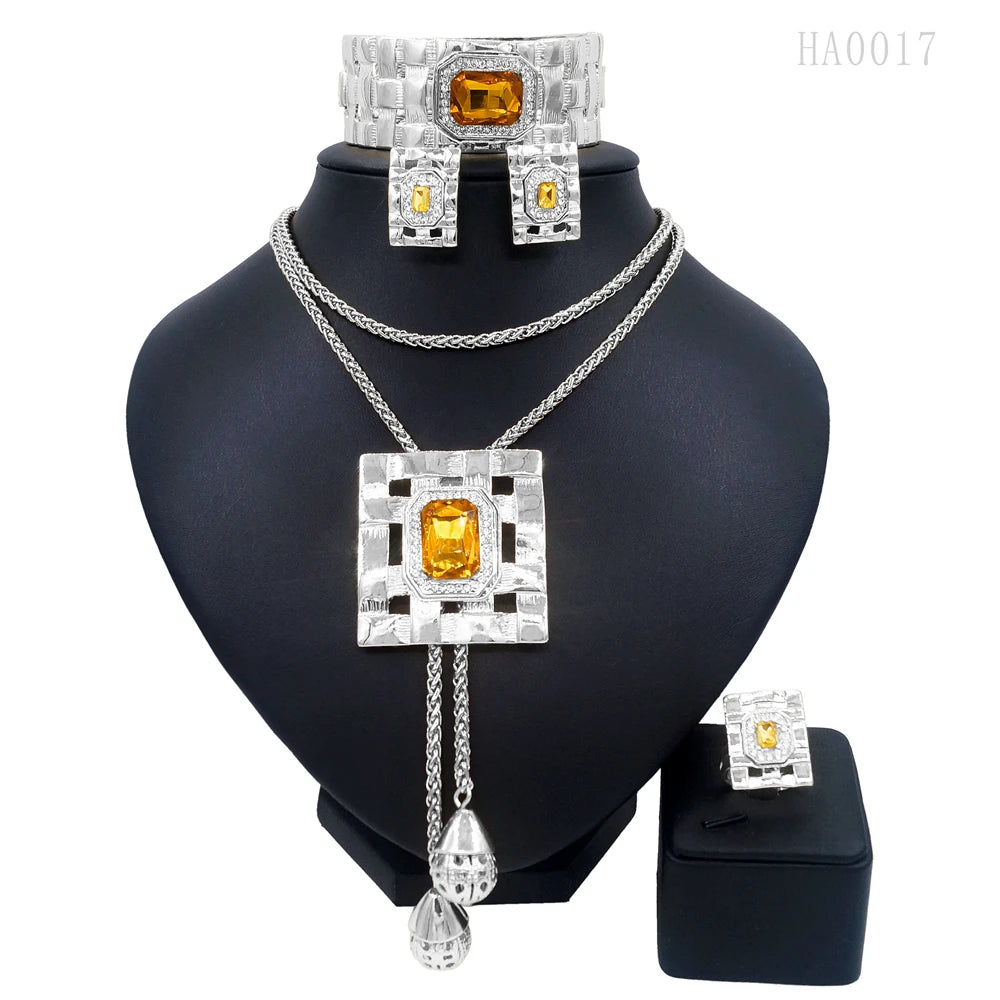 Jewelry Sets for Women – African Fashion Gemstone Bijoux