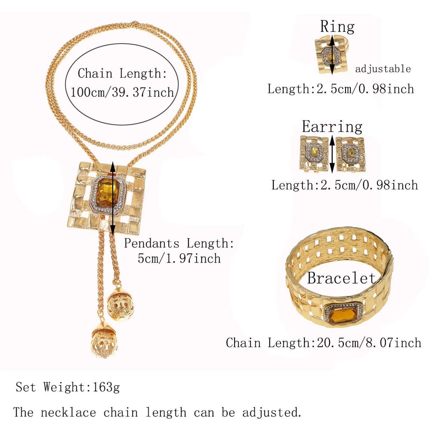 Jewelry Sets for Women – African Fashion Gemstone Bijoux