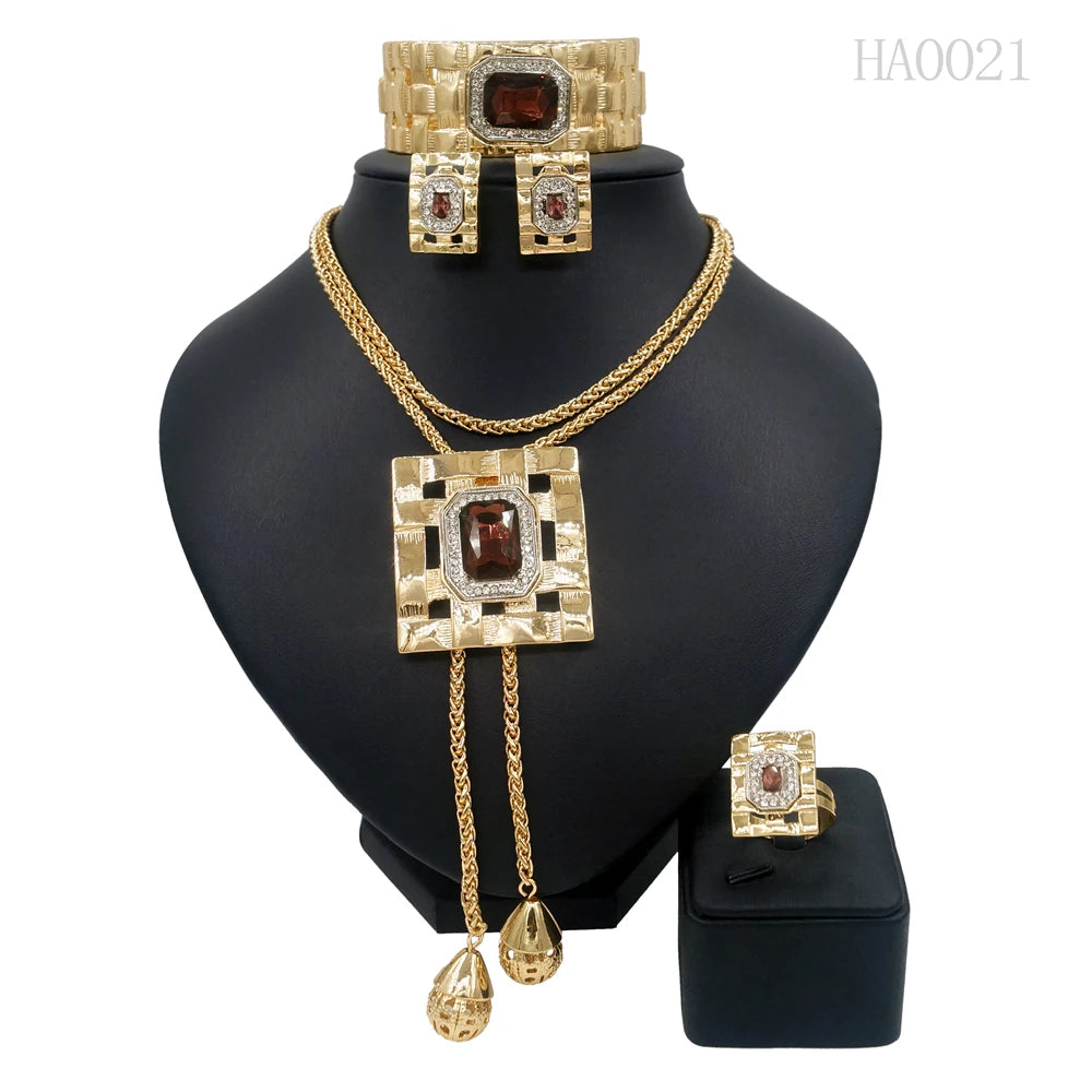 Jewelry Sets for Women – African Fashion Gemstone Bijoux