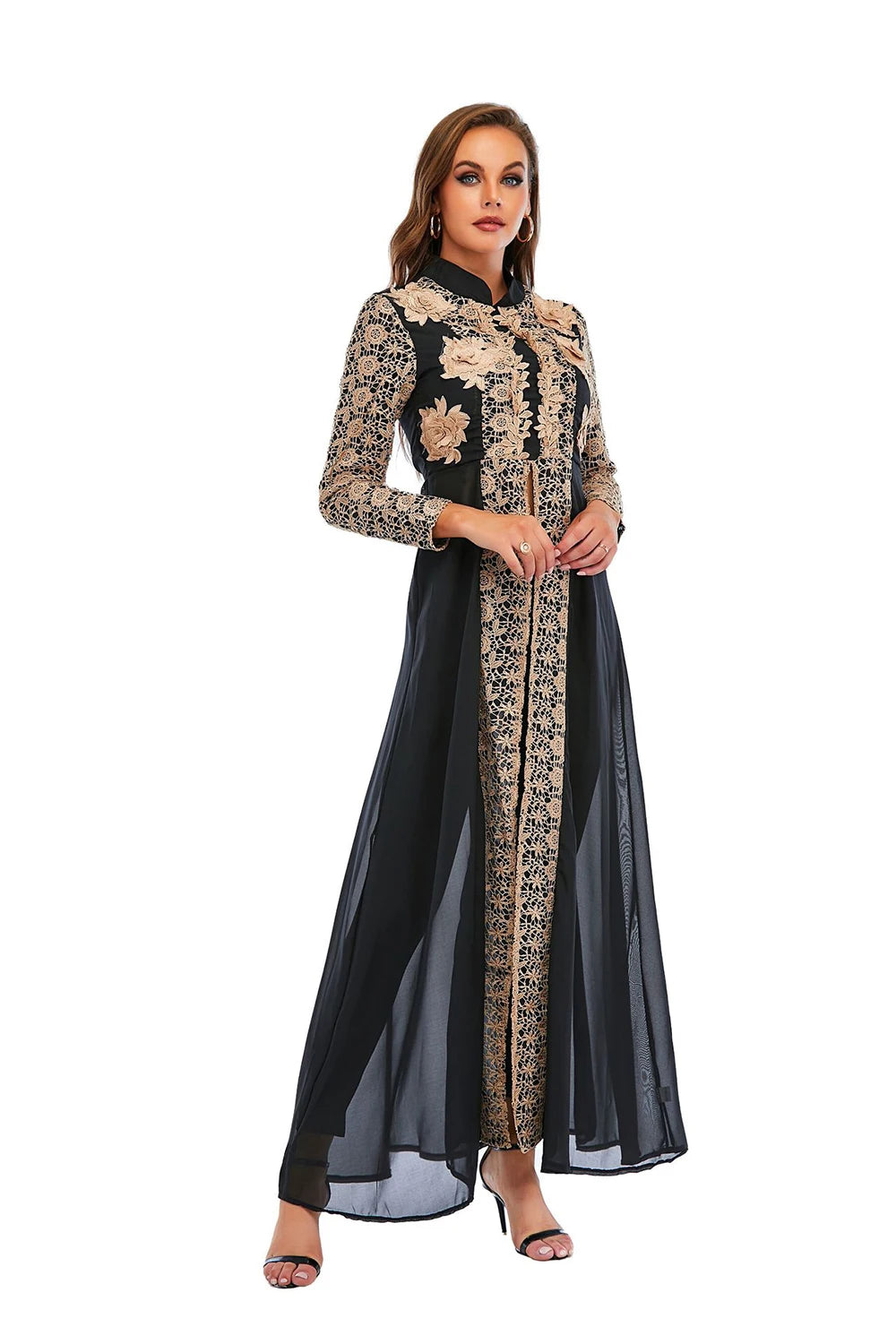 Dubai Abaya Muslim Dress Set