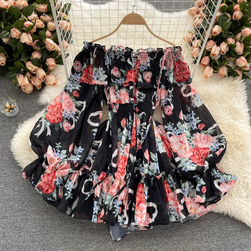 Summer Chic Floral Off-Shoulder Jumpsuit