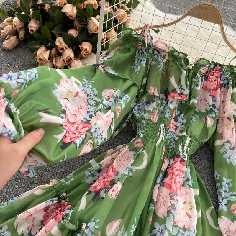 Summer Chic Floral Off-Shoulder Jumpsuit