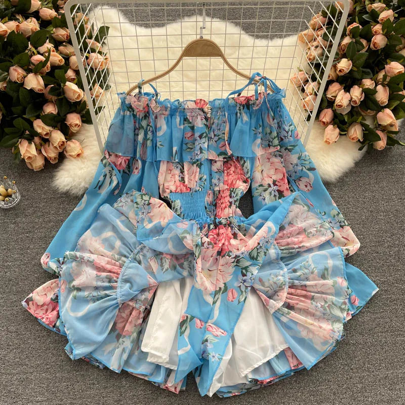 Summer Chic Floral Off-Shoulder Jumpsuit