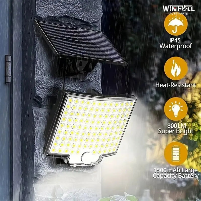 106 LED Modern Outdoor Solar Light with Motion Sensor – IP65 Waterproof