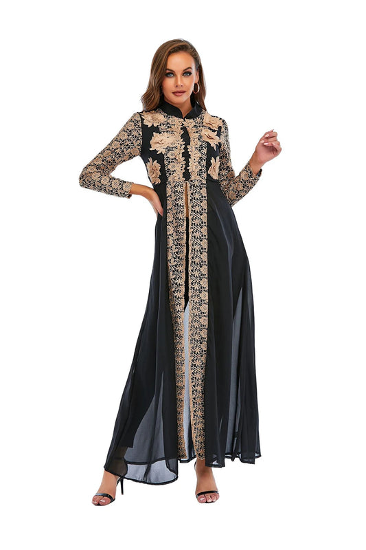 Dubai Abaya Muslim Dress Set