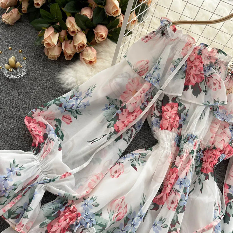 Summer Chic Floral Off-Shoulder Jumpsuit